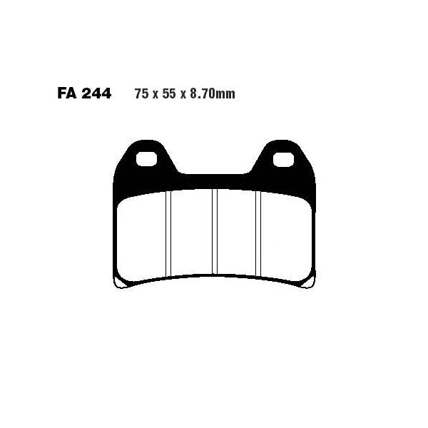 Bremsbelag (Bremsklotz) Standard EBC vorne