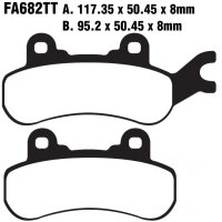 Bremsbelag (Bremsklotz) Standard EBC vorne/hinten for Model:  