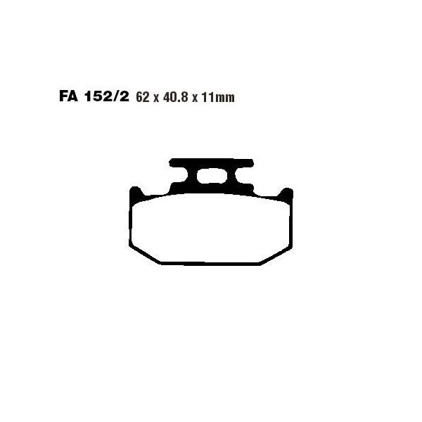 Bremsbelag (Bremsklotz) Standard EBC hinten