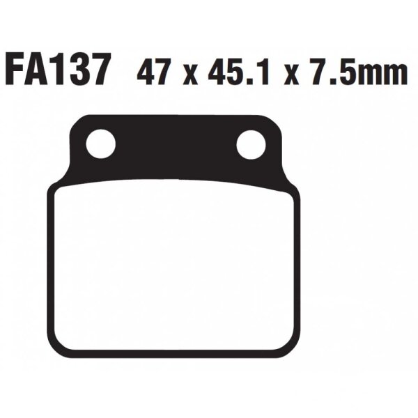 Bremsbelag (Bremsklotz) Standard EBC hinten