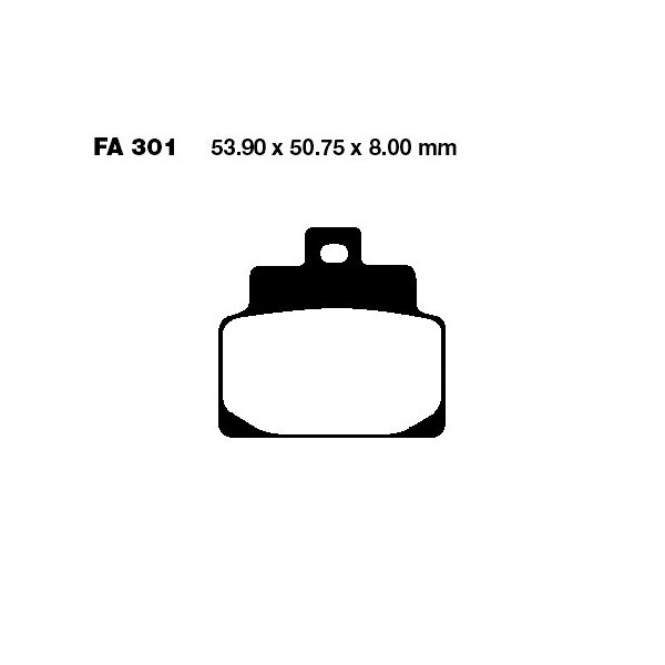 Bremsbelag (Bremsklotz) Standard Scooter EBC vorne/hinten