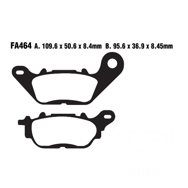 Bremsbelag (Bremsklotz) Standard EBC vorne/hinten