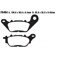 Bremsbelag (Bremsklotz) Standard EBC vorne/hinten for Model:  