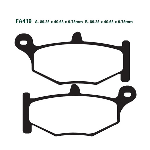 Bremsbelag (Bremsklotz) Standard EBC hinten