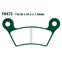 Bremsbelag (Bremsklotz) Standard EBC hinten pour le modèle :  