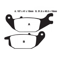 Bremsbelag (Bremsklotz) Standard Scooter EBC hinten for Model:  