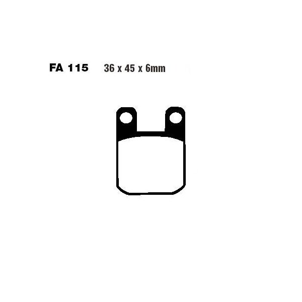 Bremsbelag (Bremsklotz) Standard Scooter EBC vorne/hinten