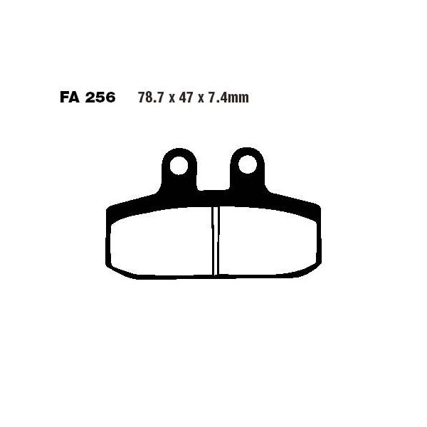 Bremsbelag (Bremsklotz) Standard Scooter EBC vorne/hinten