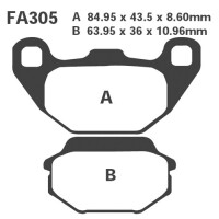 Bremsbelag (Bremsklotz) Standard Scooter EBC vorne/hinten pour le modèle :  