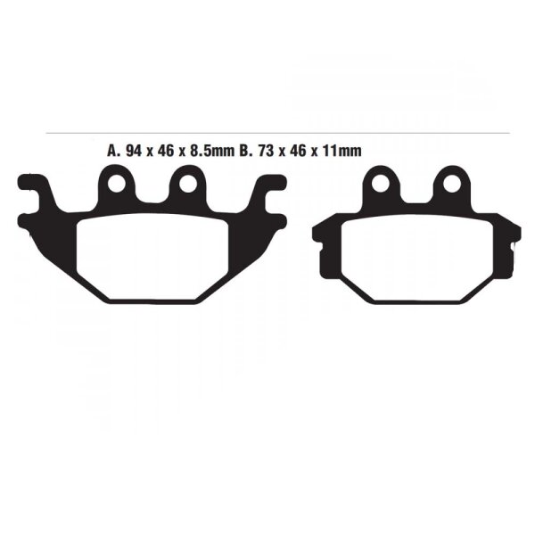 Bremsbelag (Bremsklotz) Standard EBC vorne/hinten