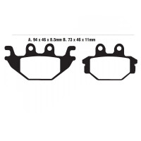 Bremsbelag (Bremsklotz) Standard EBC vorne/hinten pour le modèle :  