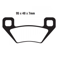 Bremsbelag (Bremsklotz) Standard EBC vorne/hinten pour le modèle :  