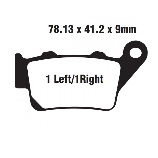 Bremsbelag (Bremsklotz) Standard Scooter EBC hinten für BMW C1 200 (C1) 2003