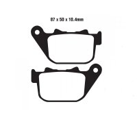 Bremsbelag (Bremsklotz) Semi-Sinter V EBC hinten for Model:  