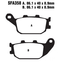 Bremsbelag (Bremsklotz) Standard Scooter EBC hinten für Modell:  