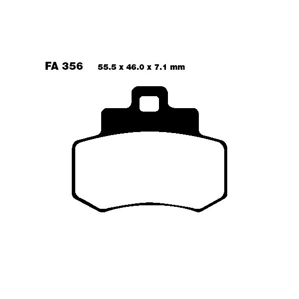 Bremsbelag (Bremsklotz) Standard Scooter EBC hinten