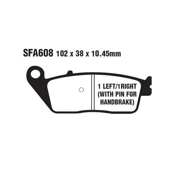 Bremsbelag (Bremsklotz) Standard Scooter EBC vorne/hinten