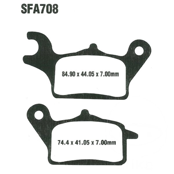 Bremsbelag (Bremsklotz) Standard Scooter EBC vorne