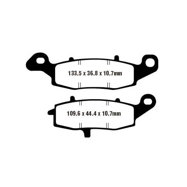 Bremsbelag (Bremsklotz) Semi-Sinter V EBC hinten