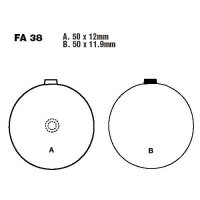 Bremsbelag (Bremsklotz) Semi-Sinter V EBC vorne for Model:  