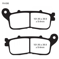 Bremsbelag (Bremsklotz) Sinter HH EBC hinten für Modell:  Honda VFR 1200 XD Crosstourer DCT ABS SC70 2013