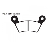 Bremsbelag (Bremsklotz) Semi-Sinter V EBC hinten for Model:  