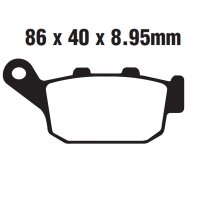 Bremsbelag (Bremsklotz) Semi-Sinter V EBC hinten for Model:  