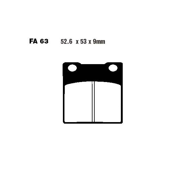 Bremsbelag (Bremsklotz) Semi-Sinter V EBC vorne/hinten