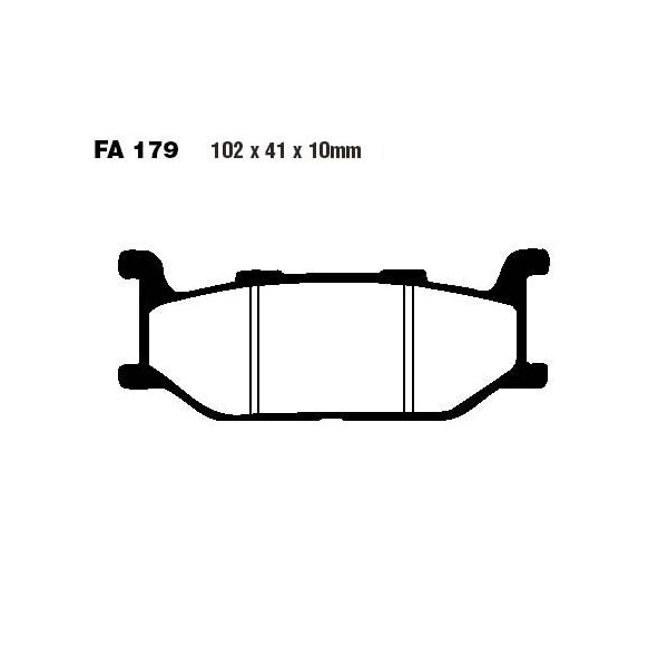 Bremsbelag (Bremsklotz) Semi-Sinter V EBC vorne für Yamaha SCR 950 ABS XR-A VN07 2021