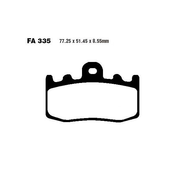 Bremsbelag (Bremsklotz) Sinter HH EBC vorne für BMW K 1200 RS ABS K12/K41 2003