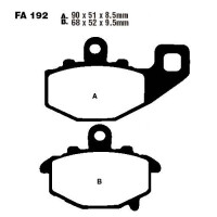 Bremsbelag (Bremsklotz) Sinter HH EBC vorne/hinten for Model:  