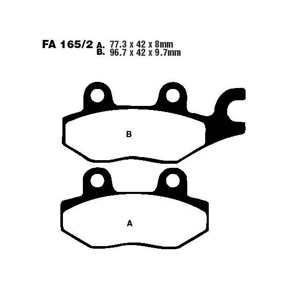 Bremsbelag (Bremsklotz) Sinter R EBC vorne/hinten