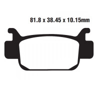 Bremsbelag (Bremsklotz) Sinter R EBC vorne/hinten for Model:  