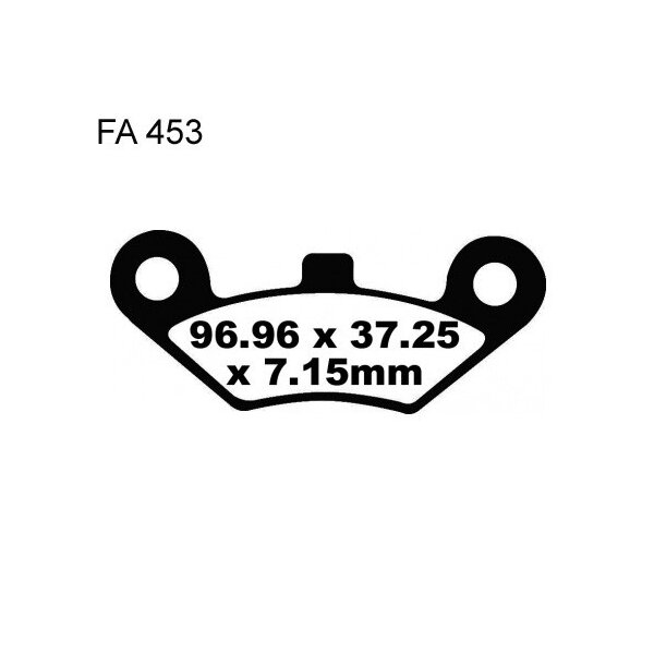 Bremsbelag (Bremsklotz) Sinter R EBC vorne/hinten