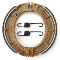 Brake shoes with springs grooved for Model:  Yamaha DT 250 512 1975-1976