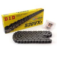 Motorcycle Chain D.I.D X-Ring 520/VX3/112 with rivet lock