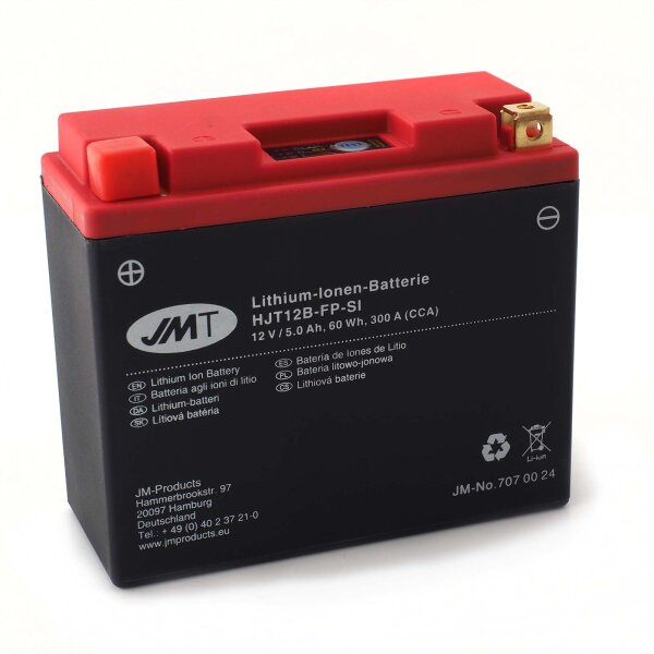 Lithium-Batterie HJT12B-FP für Ducati Hypermotard 821 SP ABS 2013-2015 von JMT