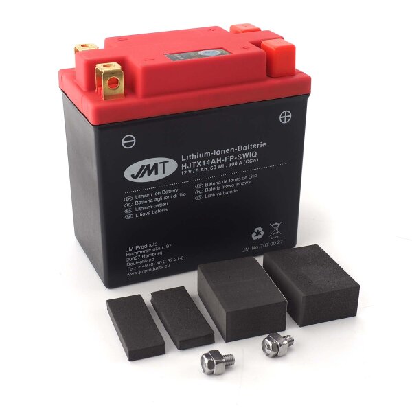 Lithium-Ionen Motorrad Batterie HJTX14AH-FP für BMW C1 200 (C1) 2003