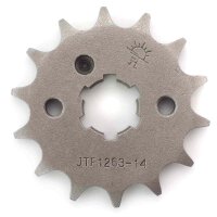 Sprocket steel front 14 teeth for Model:  Yamaha RD 125 D DX AS3 1973-1975