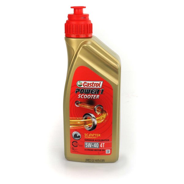 Motoröl Castrol POWER1 Scooter 4T 5W-40 1l für Yamaha MWD 300 Tricity SH20 2024