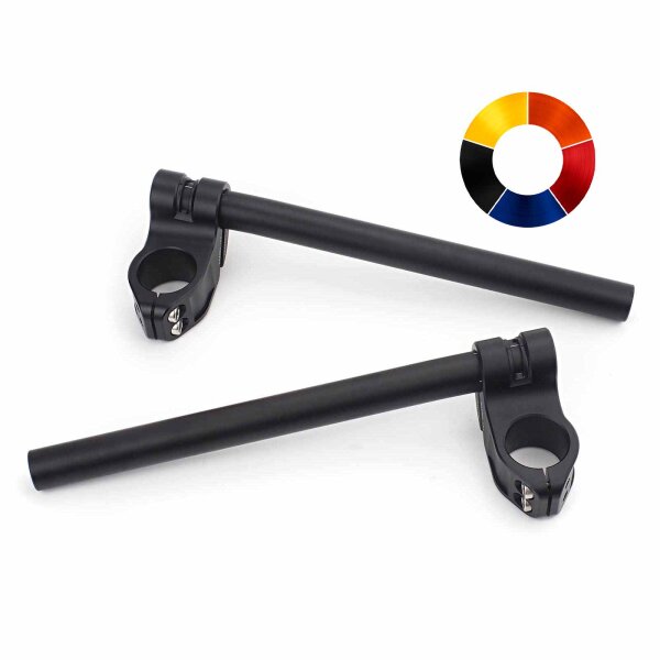 Clip-on handlebar CNC milled aluminum Raximo SBK TÜV approved 33 mm