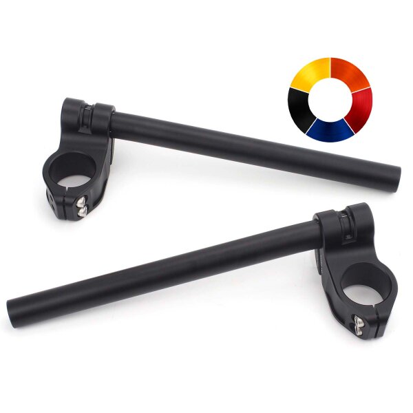 Clip-on handlebar CNC milled aluminum Raximo SBK TÜV approved 36 mm