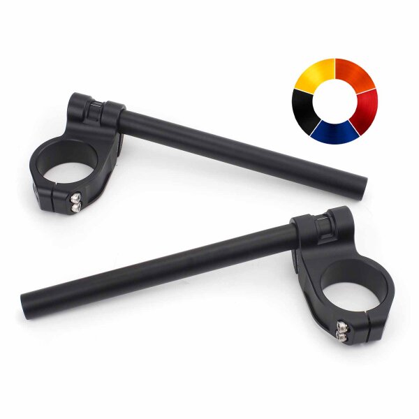 Clip-on handlebar CNC milled aluminum Raximo SBK TÜV approved 54 mm