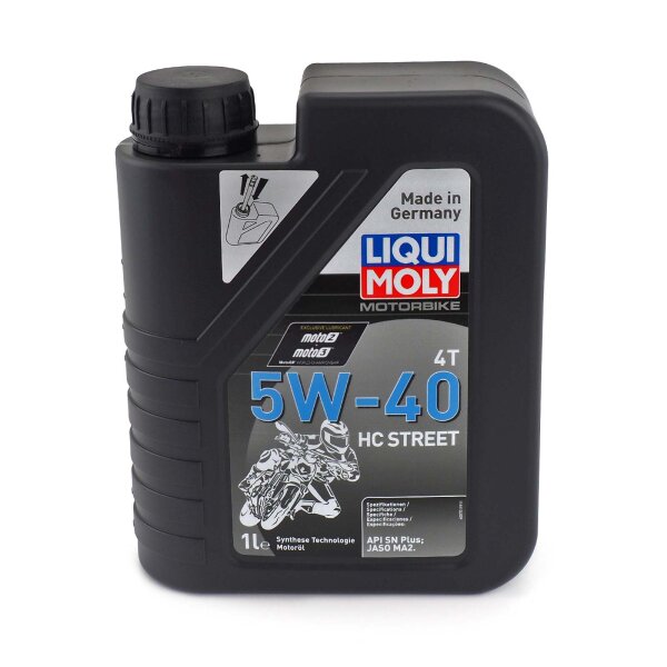 Motor&ouml;l Liqui Moly 4T 5W-40 HC Street 1 Liter für Honda CB 600 F Hornet PC41 2015