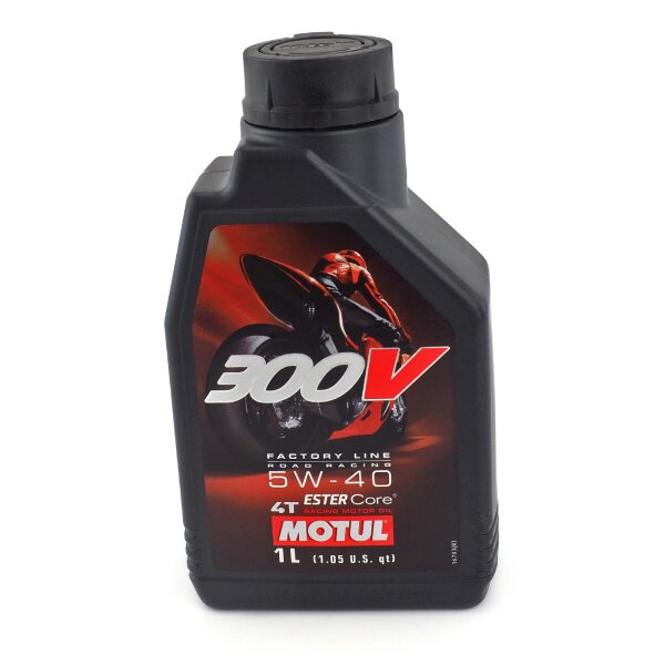 Engine oil MOTUL 300V 4T Factory Line Road Racing 5W40 1l for Kawasaki Ninja 650 M ABS EX650M 2022