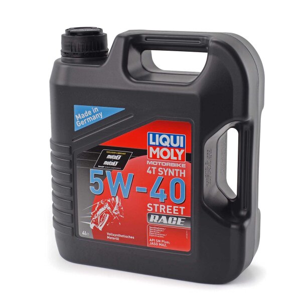 Motoröl Liqui Moly 4T 5W-40 Street Race 4 Liter für BMW K 100 100/K589 1985