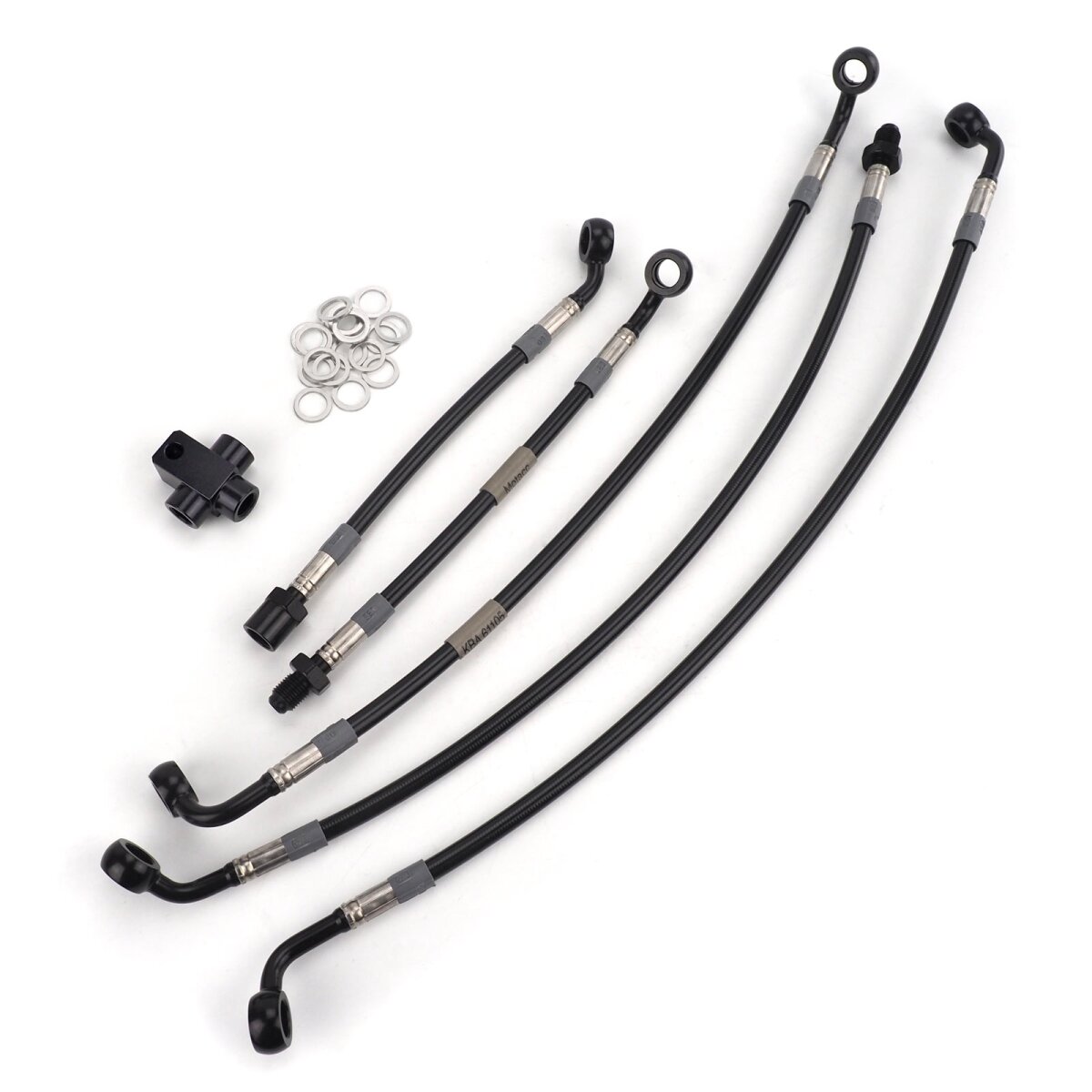 Raximo steel braided brake hose kit front and rear cpl. as originally installed