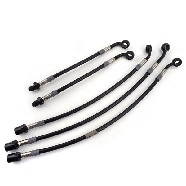 Raximo steel braided brake hose kit front and rear cpl. as originally installed