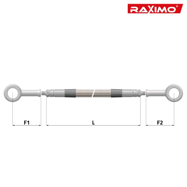 Raximo Steel braided brake line and clutch hose made to measure configurator T&Uuml;V approved
