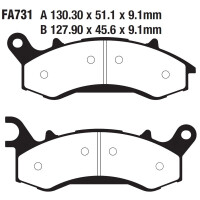 Bremsbelag (Bremsklotz) Standard EBC vorne for Model:  